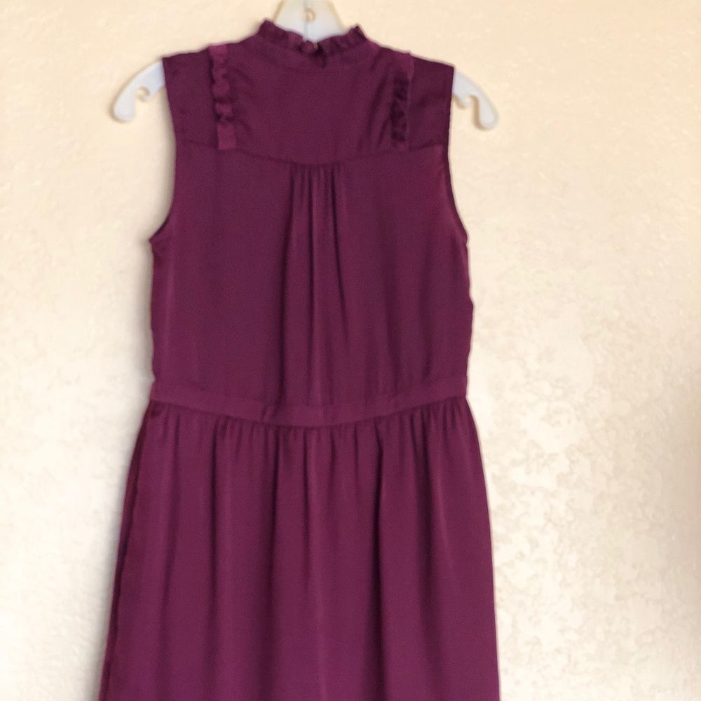 Maison Jules Women PurpleSatin Tie Tuxedo Dress XS - Picture 9 of 16